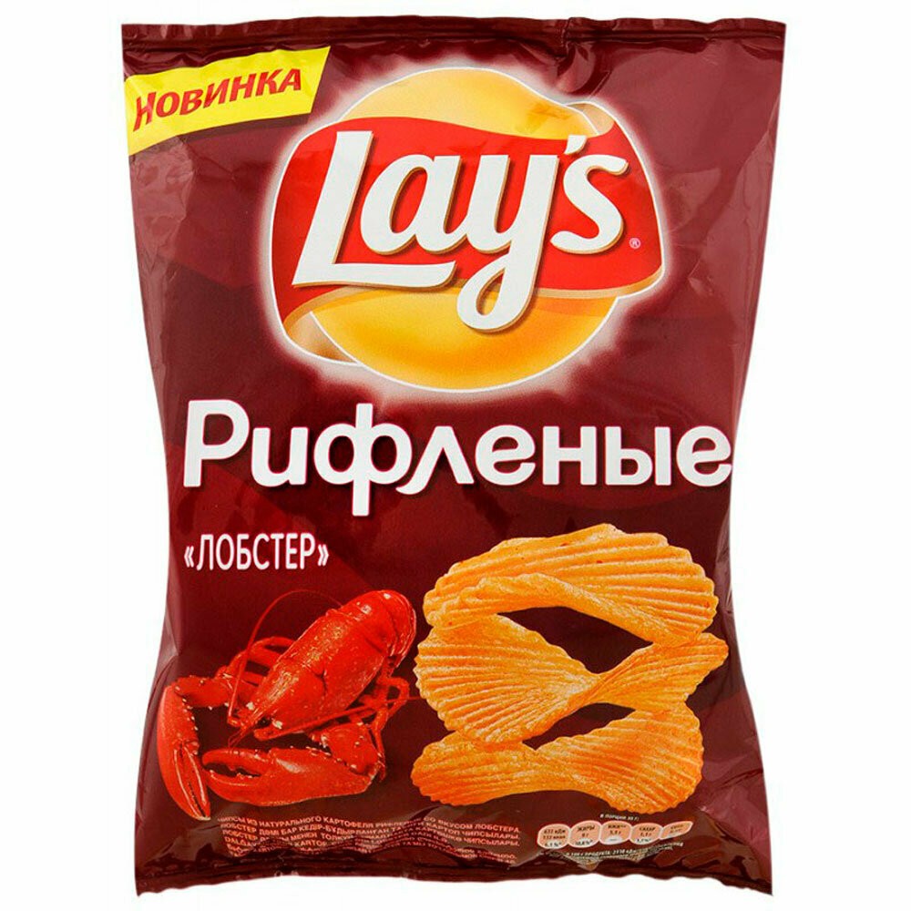 Чипсы LAYS 80г Лобстер рифленые