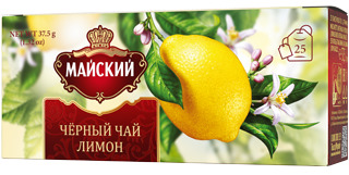 Чай МАЙСКИЙ лимон 37,5г (25пак*1,5г) 