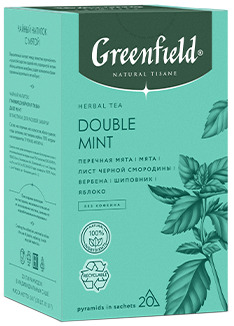 Чай GREENFIELD Нейчерал Тизан Дабл Минт 36г (20пак*1,8г) пирам