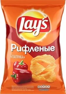 Чипсы LAYS 140г рифленые паприка