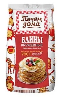 Смесь для выпечки ПЕЧЕМ ДОМА Блины Кружевные 700г