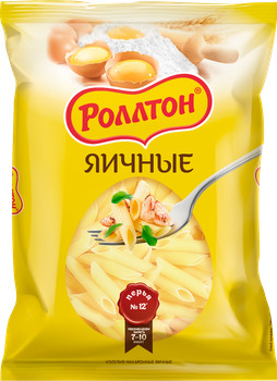 Макаронные изделия РОЛЛТОН Перья ЯИЧНЫЕ 400г