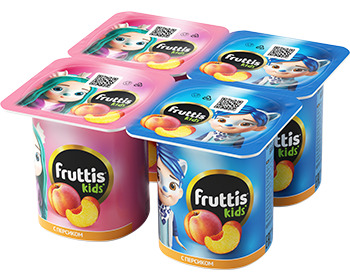 Йогуртовый продук без ЗМЖ FRUTTIS Kids  2,5% Персик 110г