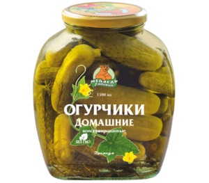 Огурчики МЕДВЕДЬ ЛЮБИМЫЙ Домашние Премиум 720мл с/б