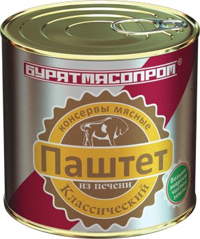 Паштет БМП Из печени классический 250г ж/б