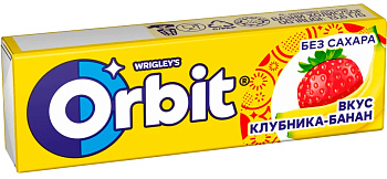Жевательная резинка ORBIT Клубника-Банан 14г
