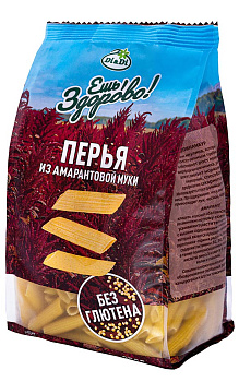 Макаронные изделия  ЕШЬ ЗДОРОВО из амарантовой муки Перья 250г
