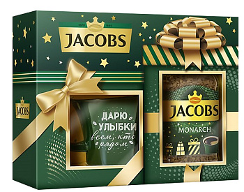 Набор JACOBS MONARCH 95г + кружка 