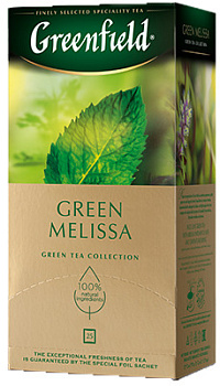 Чай GREENFIELD Green Melissa пакет 37,5г (25пак*1,5г)