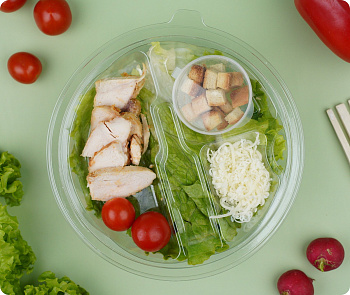 Салат Цезарь с курицей 200г/СПРС