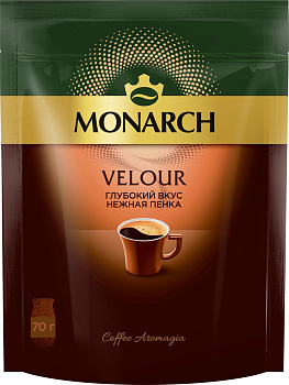 Кофе MONARCH VELOUR раствор порошкообразный 70г пакет