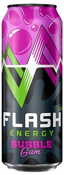 Напиток ФЛЭШ Энергия Баббл Гам 0,45л ж/б