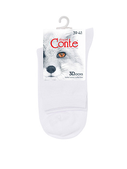 Носки жен CONTE 24-3 3DSOCKS р25-27 белый 000