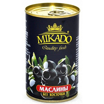 Маслины МИКАДО б/к 314мл ж/б