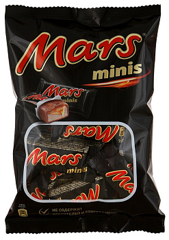 Батончик шоколадный MARS Минис 182г