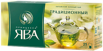 Чай ПРИНЦЕССА ЯВА зеленый 50г (25пак*2г)
