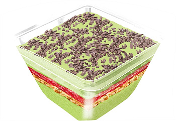 Мороженое Dessert club Compliment Trifle малина-фисташка, шок. печ, карамелью (ванна) 430г  