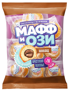 Маффины ТОМСКИЙ КОНДИТЕР Маффиози с шоколадной начинкой 450г