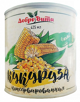 Кукуруза Добровита 425мл ж/б