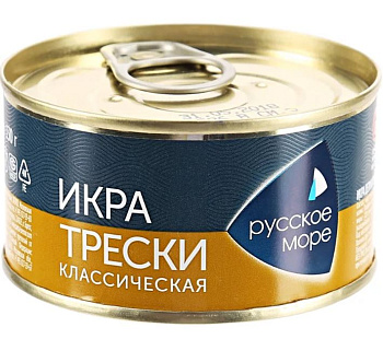 Икра трески 130г ж/б Русское море