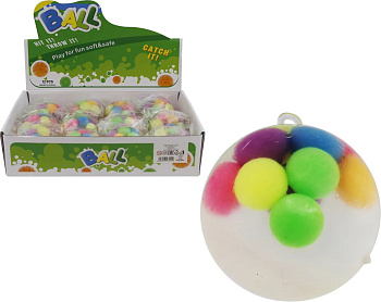 Игрушка-антистресс Мяч с шариками d7см 2017