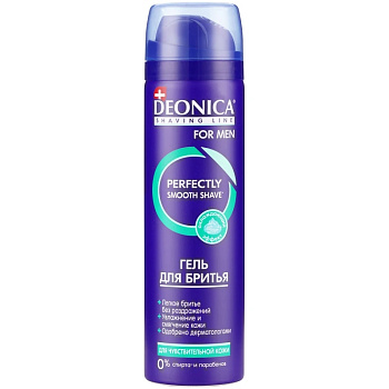 Гель д/бритья DEONICA For Men Для чувствительной кожи 200мл