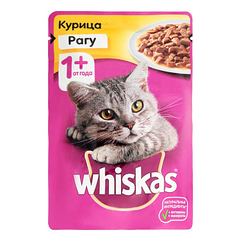 Корм WHISKAS рагу курица 75г