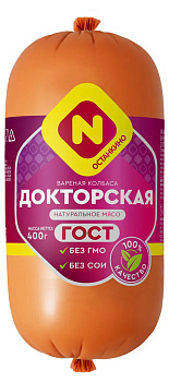 Колбаса ОСТАНКИНО Докторская премиум вар  п/о 400г
