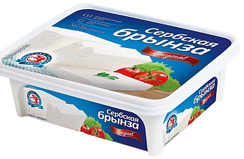 Сыр мягкий Брынза Сербская 40% 200г Продукт без ЗМЖ 
