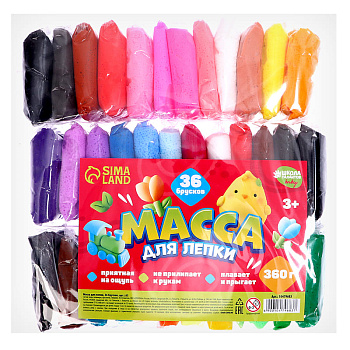 Масса д/лепки набор 36 брусков 10479683