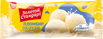 Мороженое ЗОЛОТОЙ СТАНДАРТ пломбир 380г Инмарко