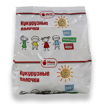 Палочки кукурузные НАШ ЭКОНОМ 400г