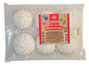 Зефир СЛАДКИЙ БАЗАР ванильный 150г