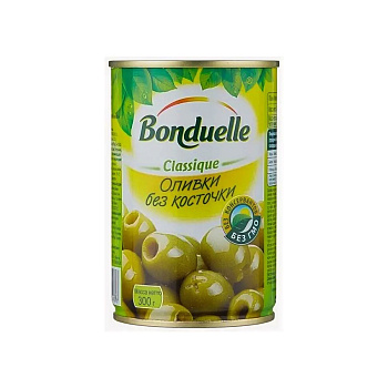 Оливки BONDUELLE зеленые б/к 314мл ж/б