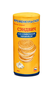 Печенье КРЕМЕНКУЛЬСКОЕ Сказ от Марии со сливочной начинкой туба 250г