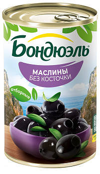 Маслины BONDUELLE черные б/к 314мл ж/б