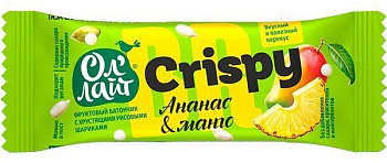 Батончик Ол’лайт Crispy с тропическими фруктами 30г