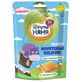 Фруктовые кусочки ФРУТОНЯНЯ из яблок 53г