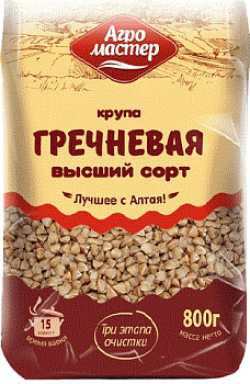 Крупа гречневая АГРОМАСТЕР 800г