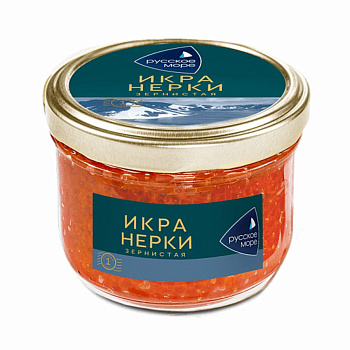 Икра Нерки Русское Море лососевая,зернистая 210гр ст/б