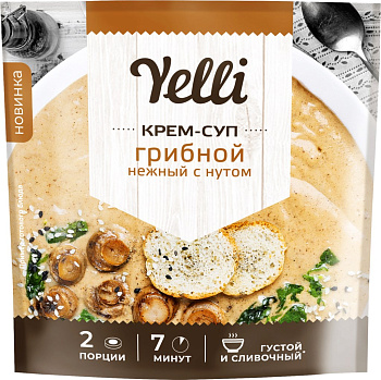 Крем-суп Yelli грибной нежный с нутом 70г