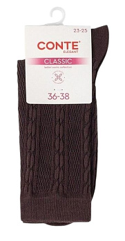 Носки жен CONTE 26с-3 classic р23-25 шоколадный 1123
