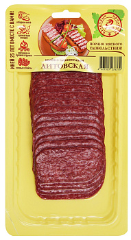 Колбаса ИНЕЙ Литовская с/к нарезка в/у 100г