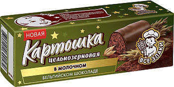 Картошка цельнозерновая ЗАВОД ИМЕНИ ПАСТУХОВА в молочном бельгийском шоколаде 50г