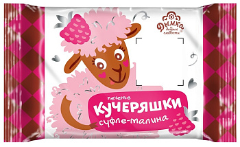Печенье ДЫМКА Кучеряшки суфле-малина 70г