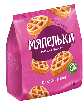 Вафли мягкие Мяпельки классические 300 гр