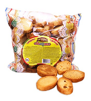 Сухарики Краяночка сдобные Ассорти 300г