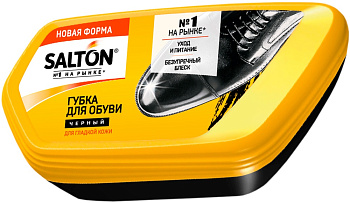 Губка д/обуви SALTON волна д/гладкой кожи черная