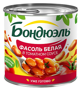 Фасоль BONDUELLE белая в т/с 425мл ж/б
