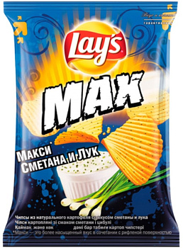 Чипсы LAYS 140г сметана и лук